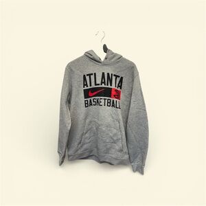 Nike / NBA - Gray Atlanta Hawks Basketball Hoodie